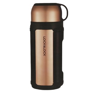 LocknLock 樂扣樂扣 LHC1412PG-OCH 嘉益特廣口壺, 黑色 + 金色, 1.5L, 1個