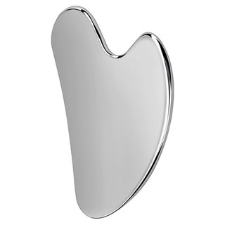 AHOYE 心形不鏽鋼刮痧板, 全身適用, 臉部按摩, 舒緩肌肉, 不銹鋼色, 1個