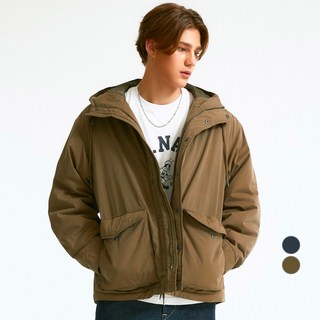 WHO.A.U 男款 M-65 短版派克鋪棉夾克 WHJJD4T58M