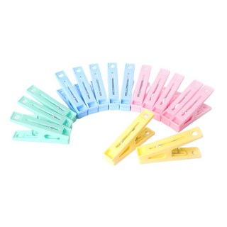 Axis 艾克思 粉彩防滑強力曬衣夾60入, 台灣製造, 齒痕設計, 顏色隨機, 1組