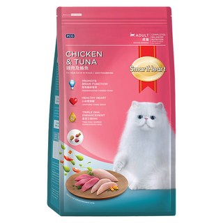 SmartHeart 慧心 成貓用 貓糧, 雞肉 + 鮪魚, 1.2kg, 1袋