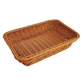 Rattan Rattan 長方形托盤 35 x 25 x 7 cm, 棕色, 1個
