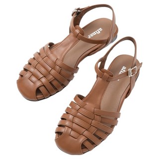 afinar 圓頭漁夫綁帶涼鞋, 棕色的, 230