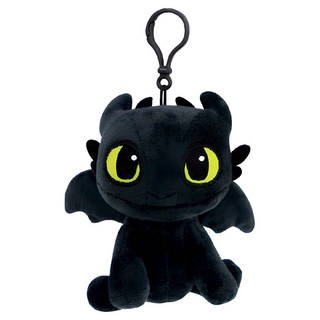 馴龍高手沒牙毛絨鑰匙圈, 12cm, 混色, 1個