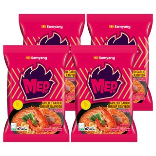 Samyang Foods 三養 大蒜鮮蝦風味湯麵 80g, 4包