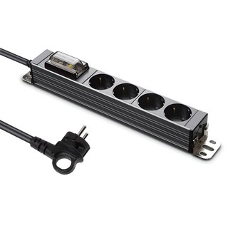 현대일렉트릭 서버탭 누전차단 알루미늄 고용량 멀티탭 4구 HDSVAL-14, 1.5m, 티타늄그레이, 1개