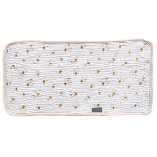 chi-mi啾米 四層紗長型澡巾-小黃花 (25x45cm) 寶寶紗布澡巾, 1入, 1條