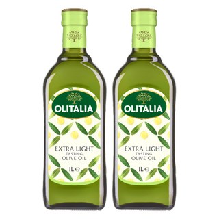 OLITALIA 奧利塔 精緻橄欖油, Extra Light 等級, 耐高溫低油煙, 1L, 2瓶