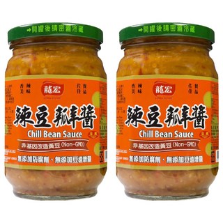 龍宏 辣豆瓣醬, 460g, 2罐