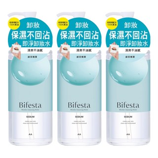 Bifesta 碧菲絲特清爽即淨卸妝水 400ml 減少出油 保濕 舒適, 3瓶