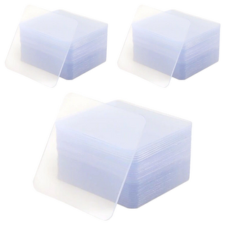 方型無痕雙面隨手貼20片裝, 萬用透明貼, 60x60mm, 3組