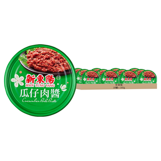 新東陽 瓜仔肉醬 添加香脆瓜仔肉 肉質Q軟、香而不膩 古法慢火燉滷製成 無防腐劑味精 3入, 160g, 18罐