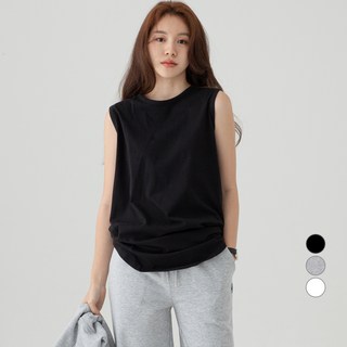 CARET 女性透氣長版層次感無袖T恤