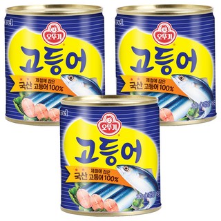 OTTOGI 不倒翁 鯖魚罐頭, 3罐, 280g