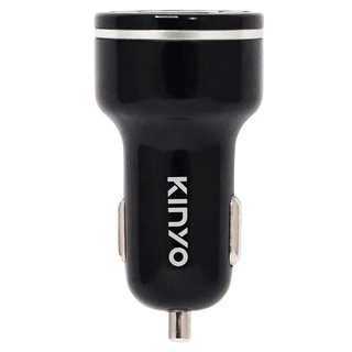Kinyo PD + QC3.0 車用快速充電座 45W, CU-8080, 黑色
