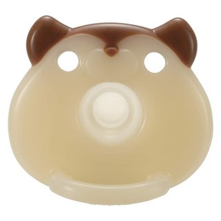 Richell 利其爾 矽膠安撫奶嘴 安撫寶寶情绪 附專屬攜帶盒 安全矽膠材質, 0~3個月, 松鼠, 1個