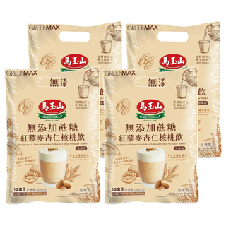 馬玉山 無添加蔗糖紅藜麥杏仁核桃飲, 30g, 12包, 4袋