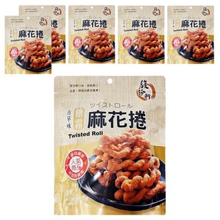 馥珍軒 糖霜麻花捲 古早味, 120g, 6包