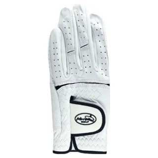 마르시아 여성용 올양피 골프장갑 양손용 세트, 화이트 + 블랙라인, 1세트