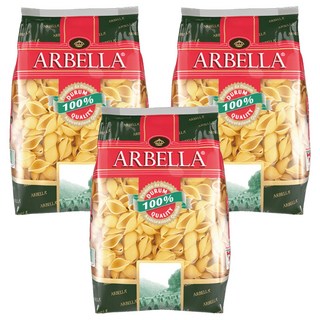 ARBELLA 阿貝拉 貝殼麵 口感厚實軟Q 適合拌炒或沙拉焗烤, 500g, 3包