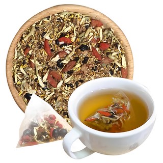 GreenMarket 菓青市集 熬夜茶 牛蒡枸杞養生茶 三角茶包 4g 10包 6袋