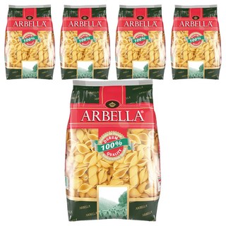 ARBELLA 阿貝拉 貝殼麵 口感厚實軟Q 適合拌炒或沙拉焗烤, 500g, 5包