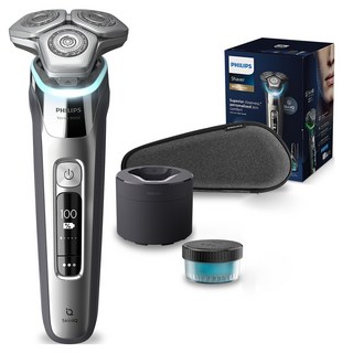 필립스 SkinIQ 9000 시리즈 전기면도기, S9985/50, 크롬실버