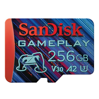 SanDisk 晟碟 GamePlay microSD card for Mobile Gaming 記憶卡 V30 U3, 256GB, 1個