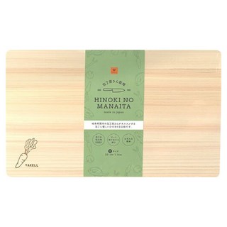 YAXELL 砧板 中號 36 x 22cm 天然抗菌 料理砧板, 1入, 檜木