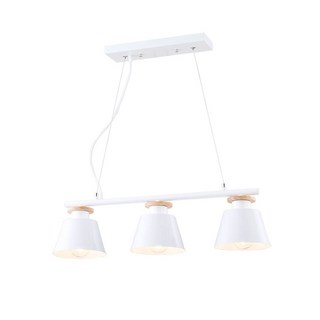 Honey Comb 北歐風餐廳吊燈 yp80-861-t3 簡約現代風三頭吊燈 適用於餐廳、客廳, 1入, 白色