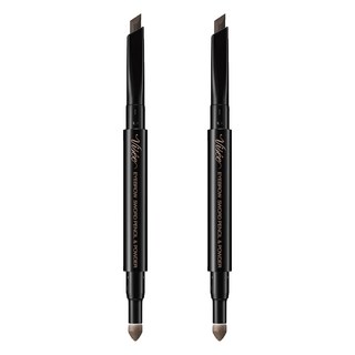 Visee 雙刀流線立體眉筆 0.59g, 2支, BR30 自然棕