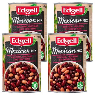 Edgell 愛德格 墨西哥綜合豆 (黑豆、斑豆、紅腰豆) 400g, 4罐