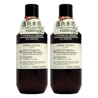 Amma Garden 艾瑪花園 護色水亮強韌洗髮精 洋甘菊, 染後髮質護理, 有機成分, 500ml, 2瓶