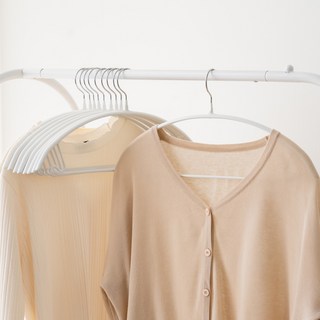 제이밀 고리회전 논슬립 어깨뿔방지 옷걸이, 화이트, 50개