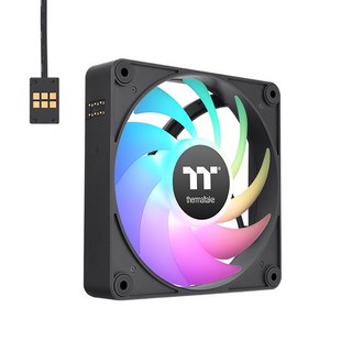 thermaltake 曜越 CT120 EX ARGB 正轉 磁吸快接散熱器 釋放RGB燈效 精細工藝 簡化線材設計, CL-F181-PL12SW-A, 黑色, 1組