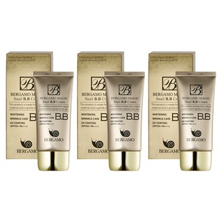 貝加莫魔法蝸牛BB霜 SPF50+ PA+++, 單色, 3條