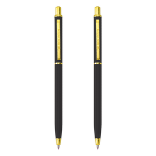 IWI 蒙恬 DAILY WRITING 中性筆 碳化鎢鋼珠頭 0.5mm, 極黑, 2支