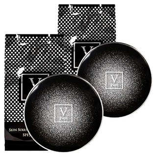 파우 스킨 솔루션 스타 쿠션 15g + 리필 15g, 네추럴, 2개