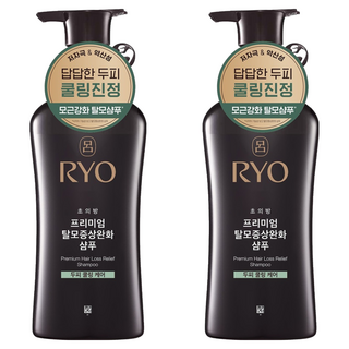 RYO 呂 蔘蘊菁萃頭皮賦活冷護洗髮精, 2瓶, 490ml