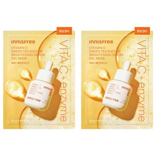 INNISFREE 台灣公司貨 維他命C淨亮精華果凍面膜, 2個, 1個裝