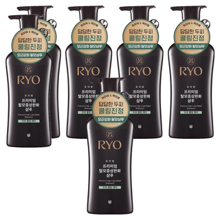 RYO 呂 蔘蘊菁萃頭皮賦活冷護洗髮精, 6瓶, 490ml