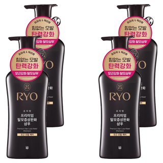 RYO 呂 蔘蘊菁萃頭皮賦活洗髮精, 4瓶, 490ml