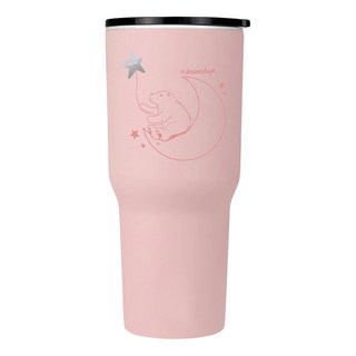 IKUK 艾可 台灣公司貨 陶瓷保溫珍奶杯, 織夢粉, 900ml, 1個