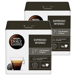 NESCAFE 雀巢咖啡 Dolce Gusto 中度烘焙濃咖啡膠囊, 7g, 16個裝, 2組