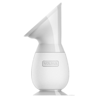 YOUHA 優合 新一代吸盤式真空集乳器, 安全+, 底座吸盤設計, 零組裝一體成型, 不含BPA, 無噪音, 透明色, 1個