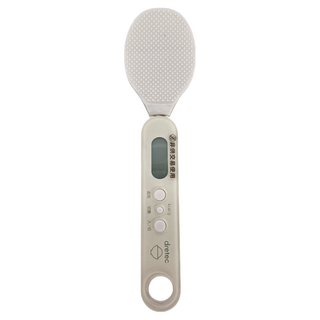 dretec 健康定量飯杓型電子秤 PS-033WT 白色 最大計量 300g