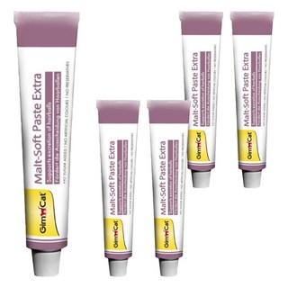 Gim Cat 俊寶俊喵 麥芽化毛膏 添加亞麻籽油 維持腸道機能, 溫和化毛, 5條