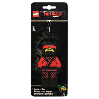 LEGO Bag tag 忍者電影 凱忍者 行李吊牌 適用於6歲以上, 12 x 7cm