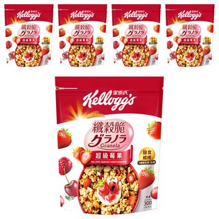 Kellogg's 家樂氏 纖穀脆 超級莓果, 300g, 5個