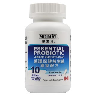 MERIDLIFE 樂益活 菌護保健益生菌, 120顆, 48g, 1瓶